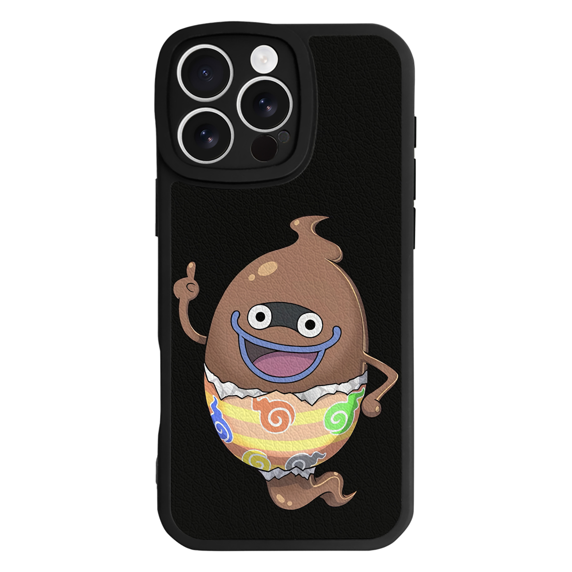 （画像用） 妖怪ウォッチ Yo-kai Watch 【iPhone 16シリーズ対応】シリコンスマホケース（レザー調） 材質：シリコン